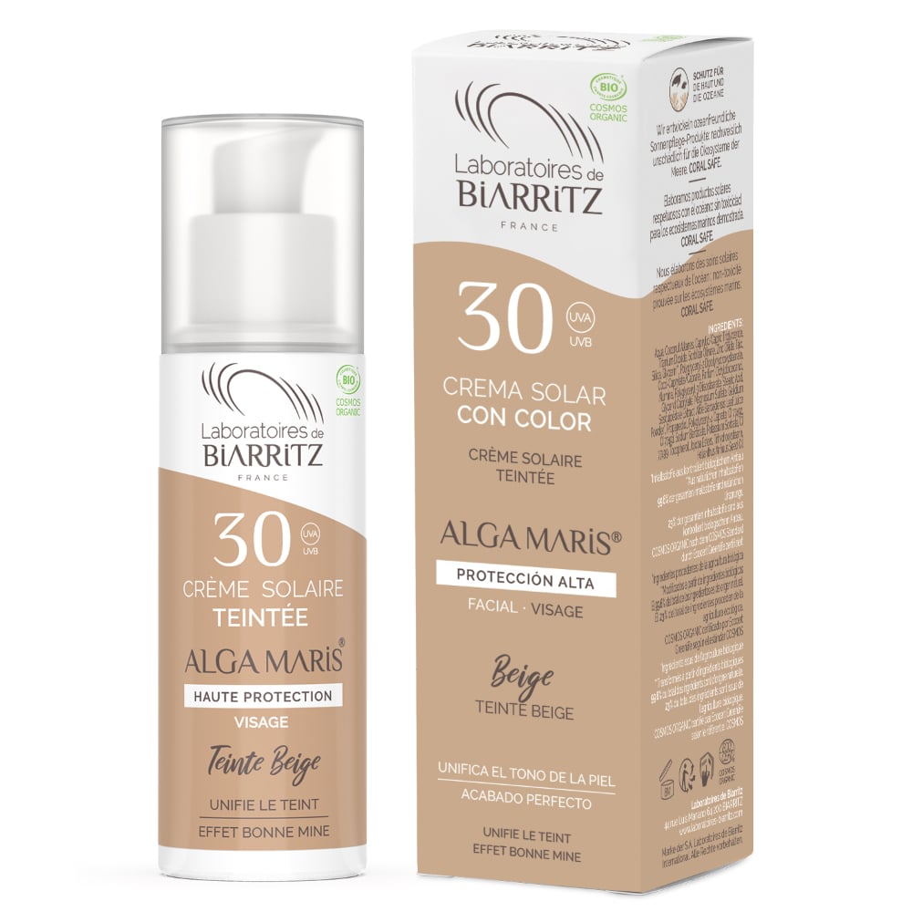 Laboratoires de Biarritz Crema Solar Facial Color Beige SPF30 50ml