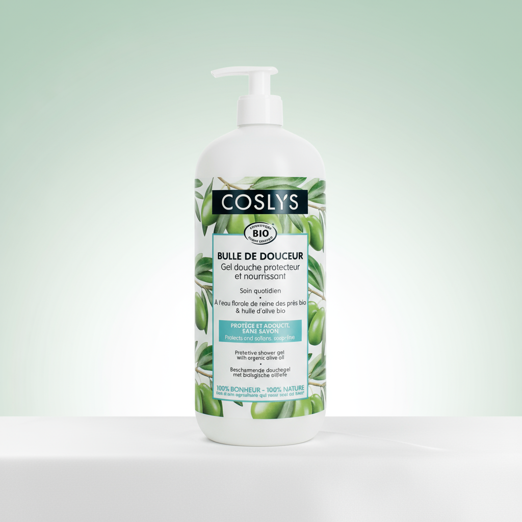 Coslys Gel de Ducha Protector con Aceite de Oliva 1 Litro