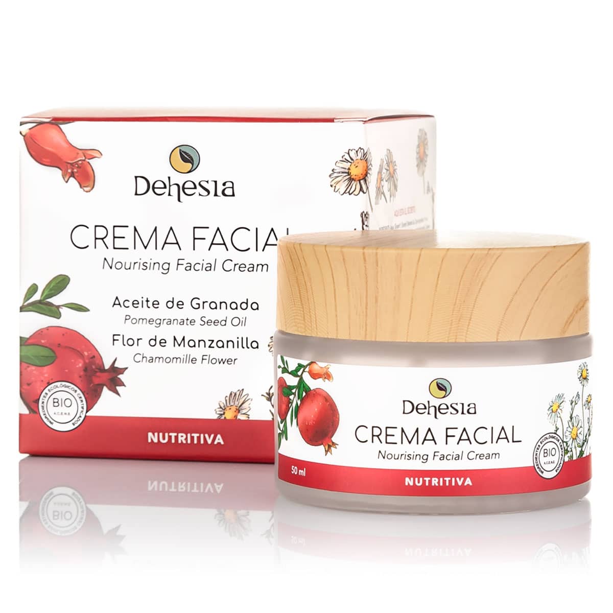 Dehesia Crema Facial Nutritiva BIO con Granada y Manzanilla 50ml
