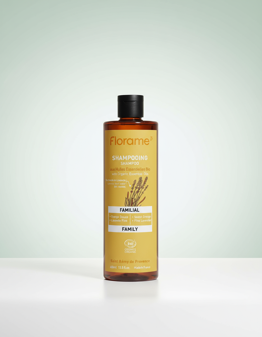 Florame Champú Familiar Para Todo Tipo de Cabello sin Sulfatos 400ml