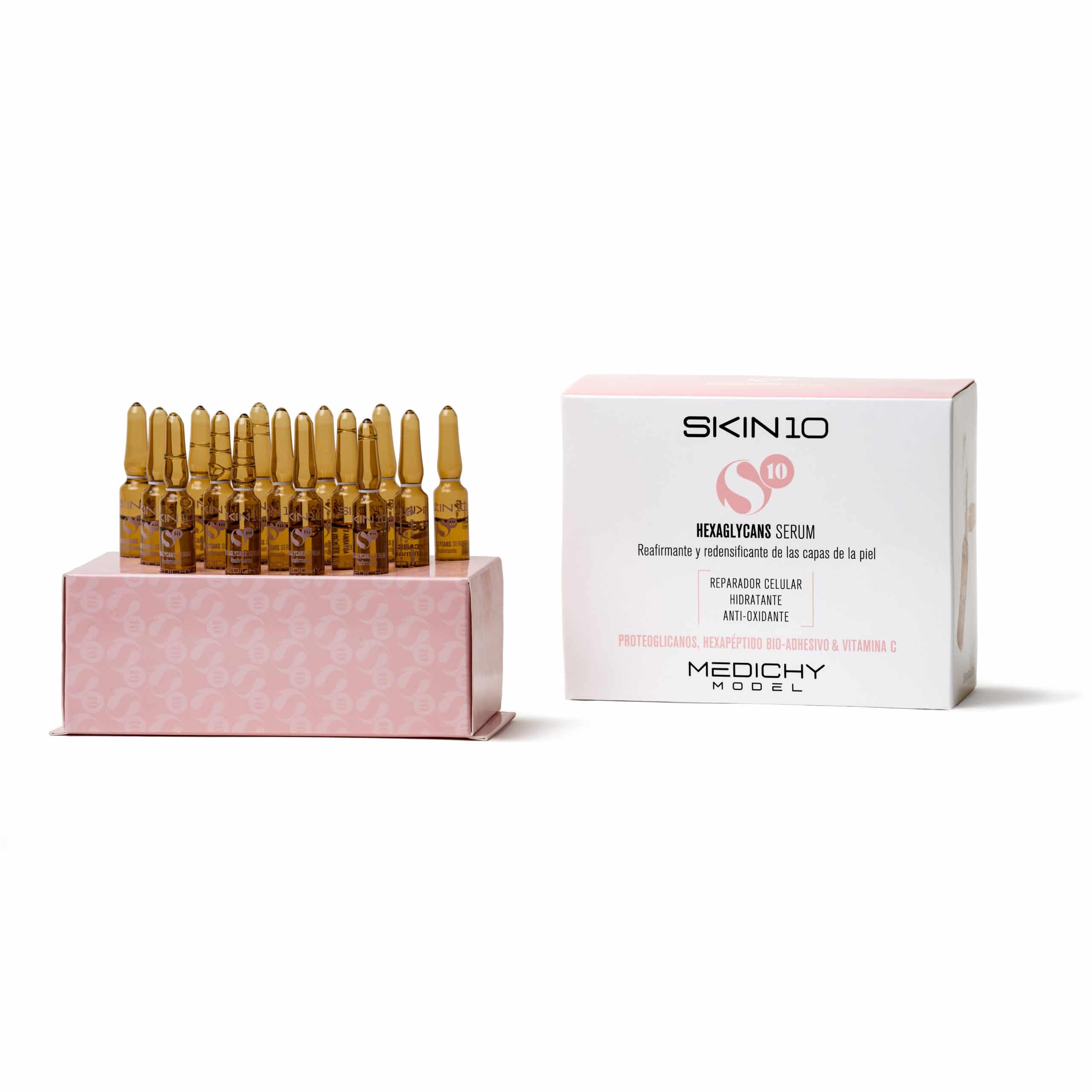 Medichy Model Skin 10 Hexaglycans Sérum Reafirmante y Redensificante 15amps