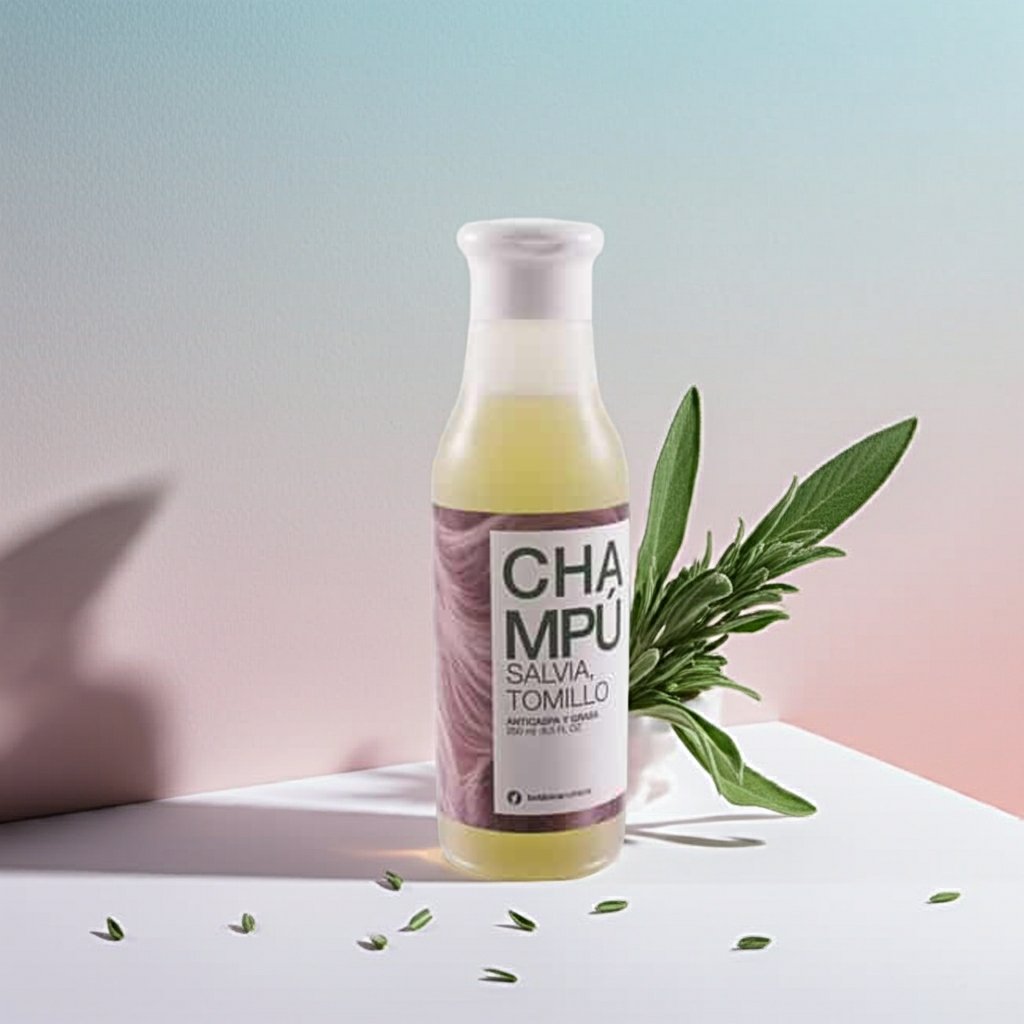 Ebers Champu Anticaspa y Grasa con Salvia y Tomillo 250ML