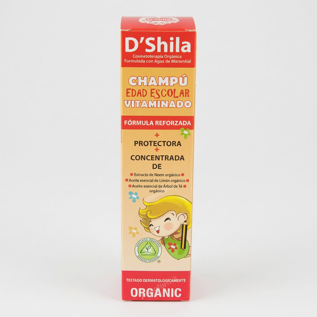D'Shila Champú Vitaminado Edad Escolar 250ml - DSHILA - cosmética