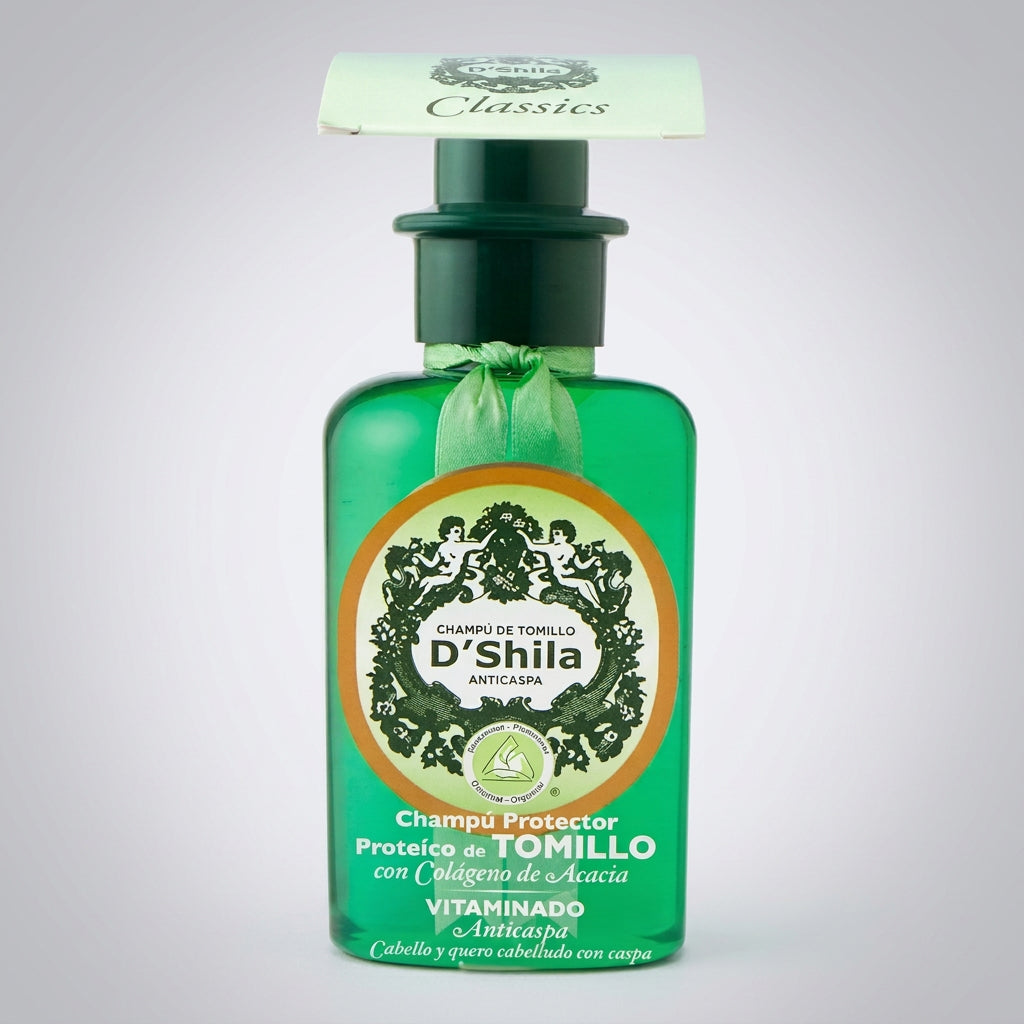 D'Shila Champú de Tomillo Anticaspa 300ml - DSHILA - cosmética