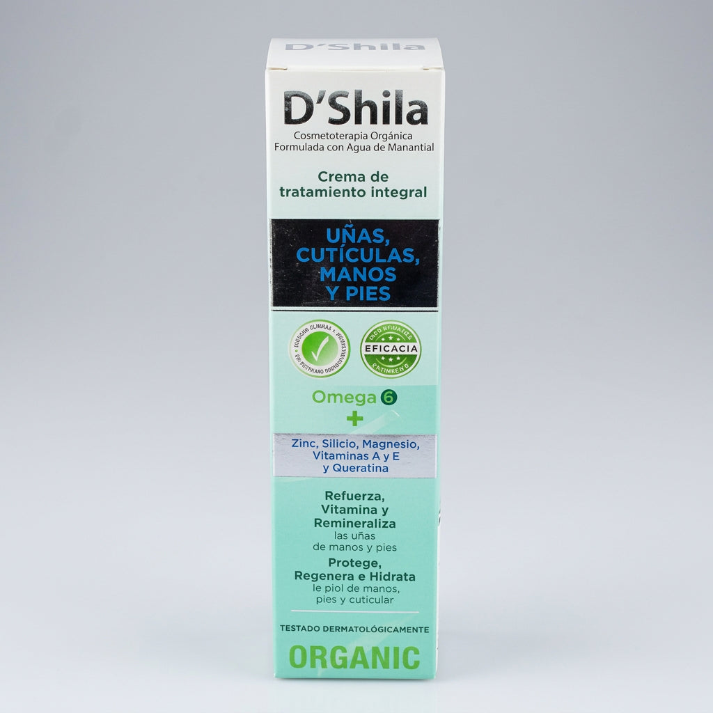 D'Shila Crema de Manos y Uñas Omega 6 con Dosificador 250ml - DSHILA - cosmética