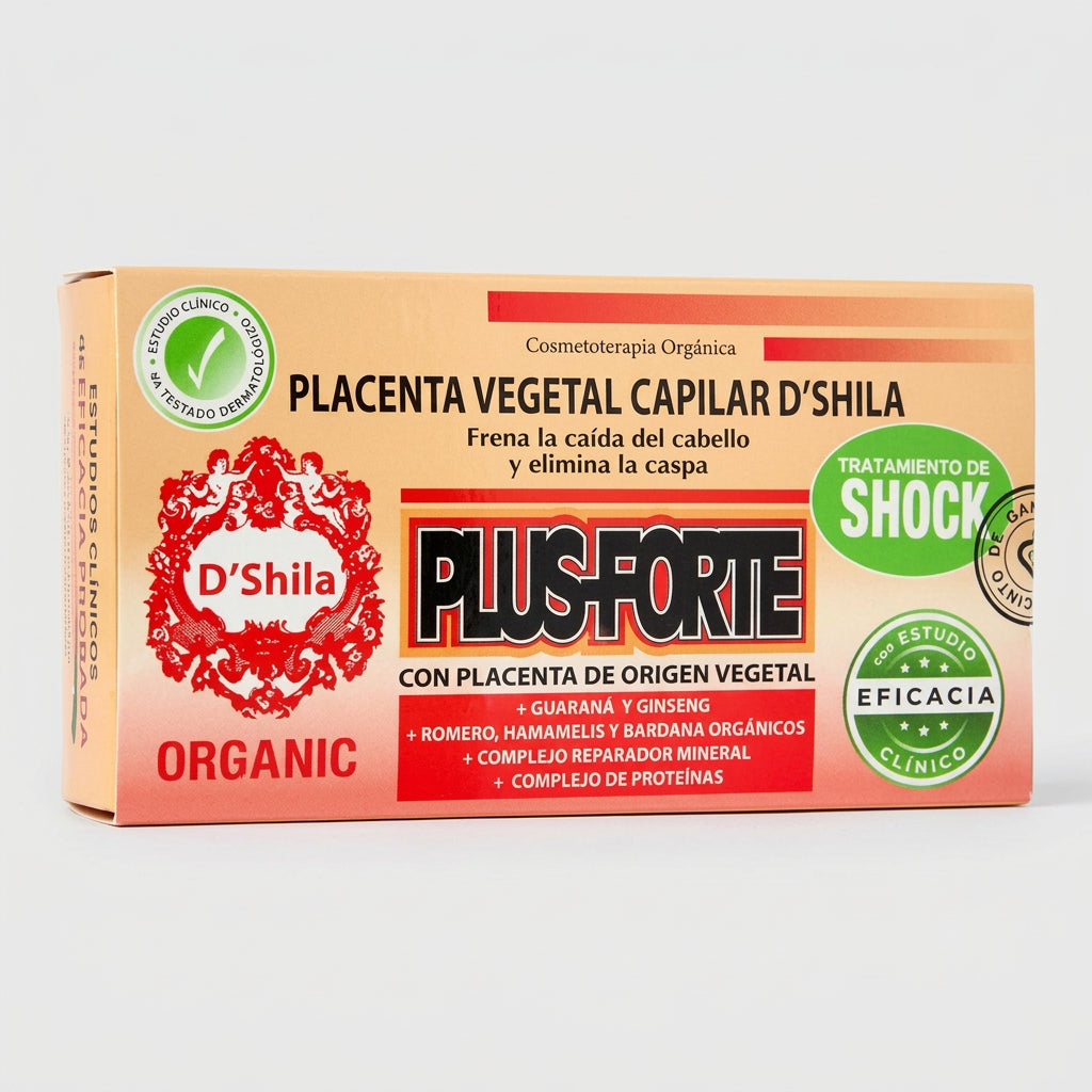 D'Shila Placenta Vegetal Plus Forte 4 Viales 4x25ml - DSHILA - cosmética