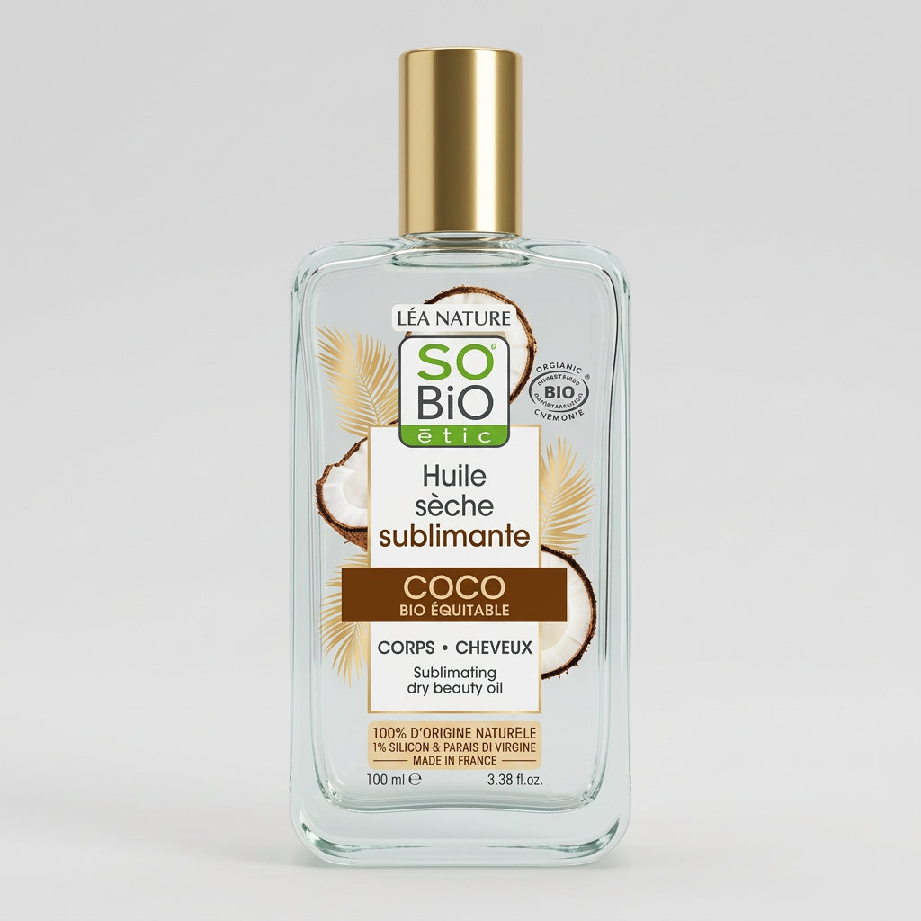 SO'BiO étic Aceite Seco de Coco para Cuerpo y Cabello 100ml - SO'BIO ETIC - cosmética