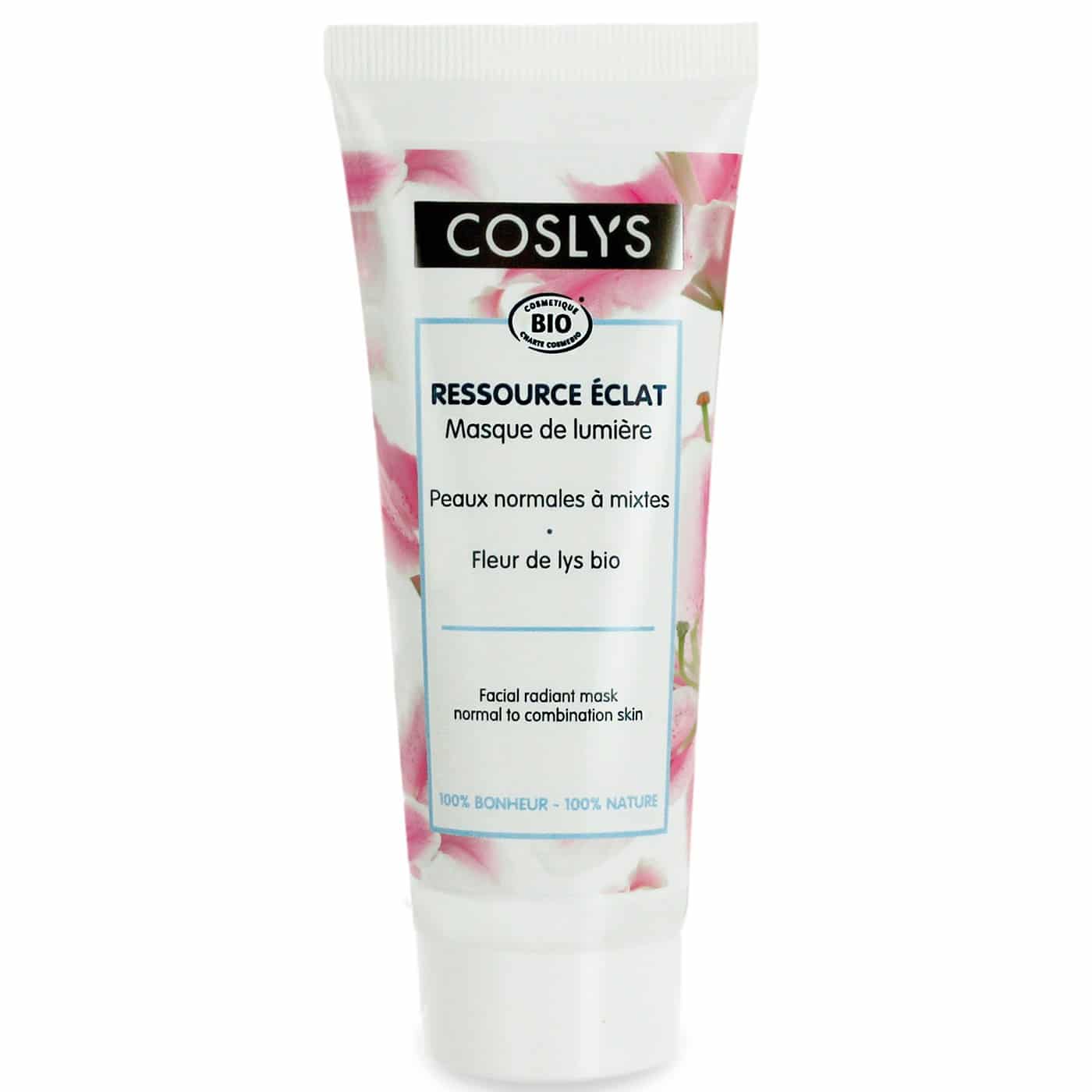 Coslys Mascarilla Facial Radiante para Piel Normal y Mixta con Flor de Lirio 75ml