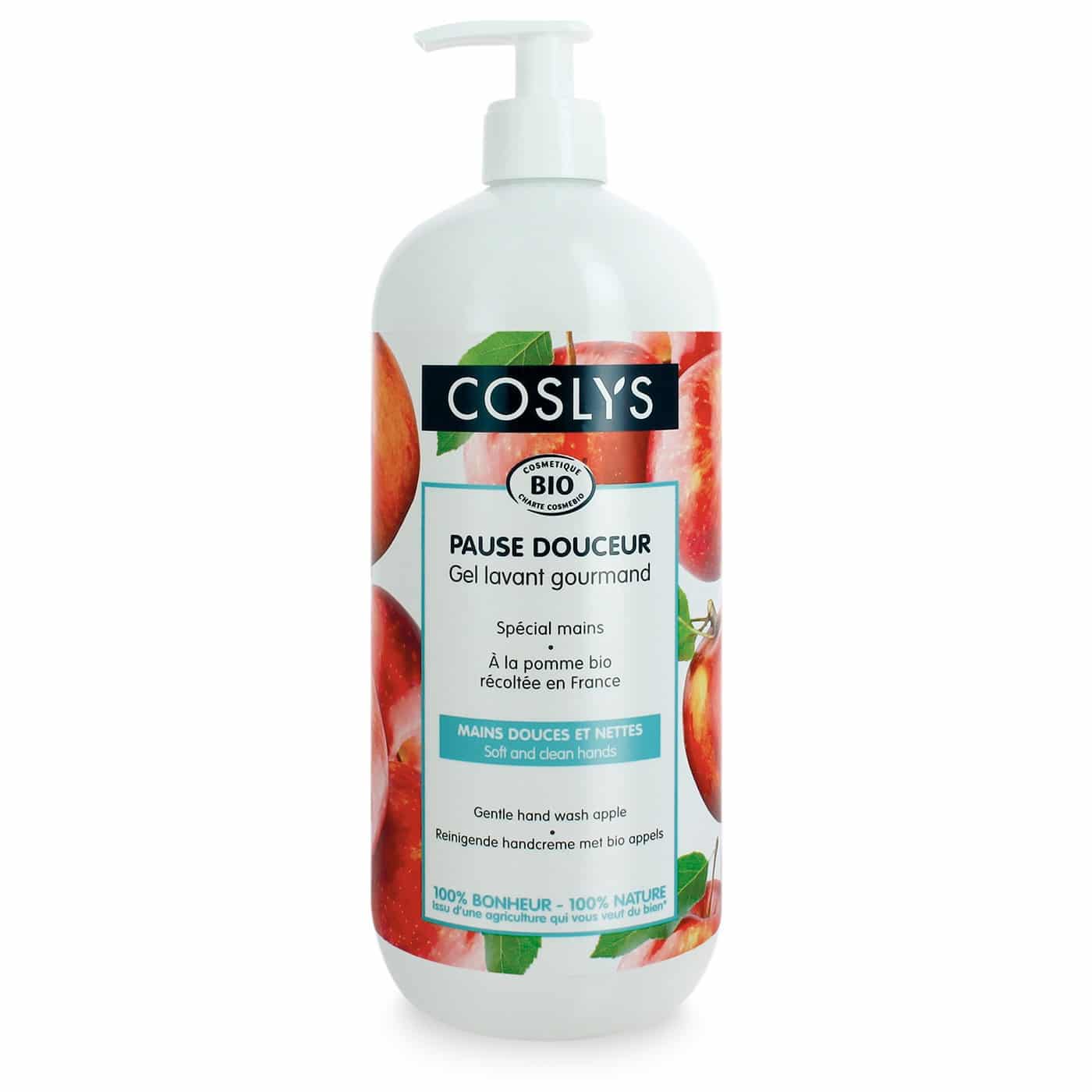 Coslys Jabón de Manos en Crema con Manzana Francesa BIO 1Litro
