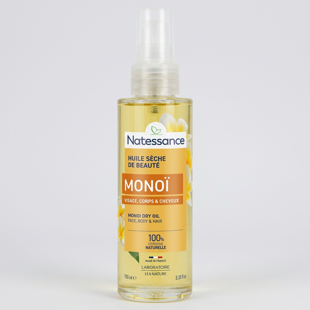 Natessance Aceite Seco de Monoi e Ylang-Ylang 100ml - NATESSANCE - cosmética