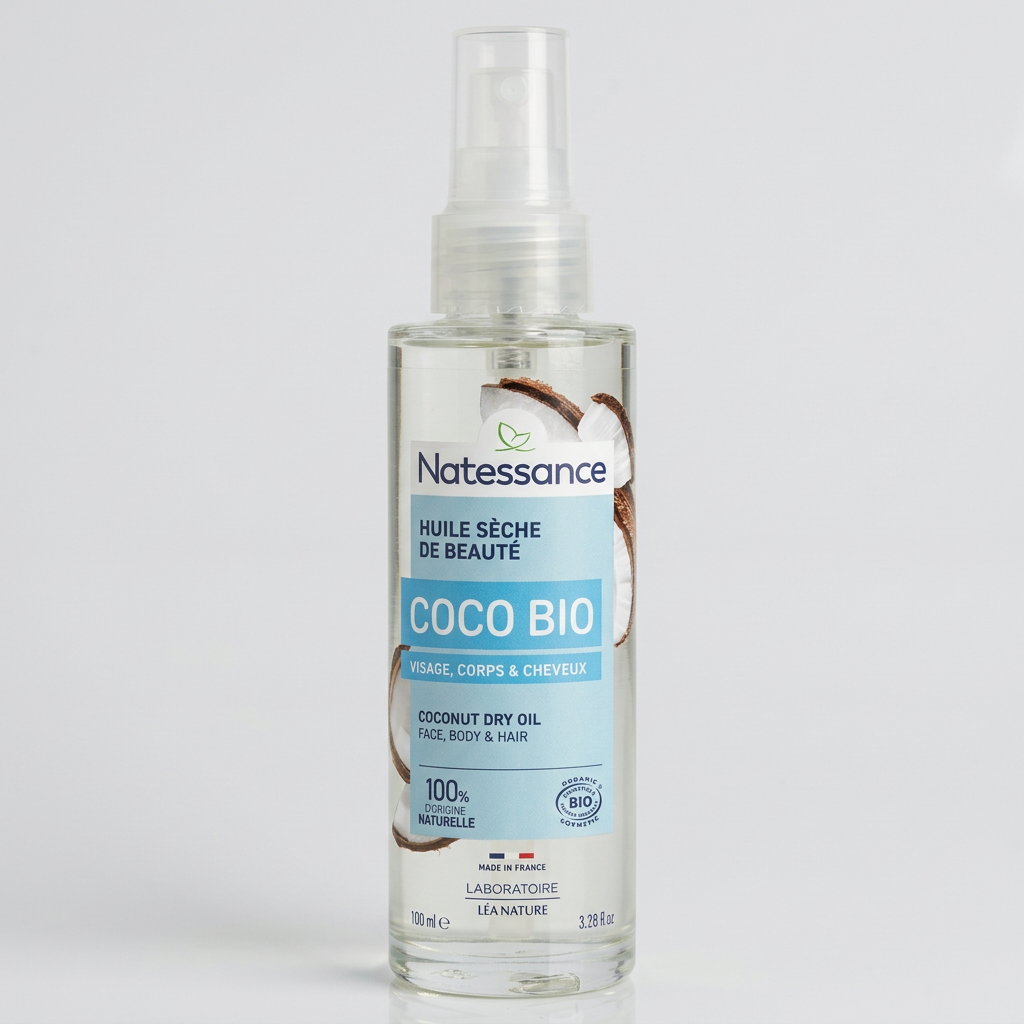 Natessance Aceite Seco de Coco Ecológico 100ml - NATESSANCE - cosmética