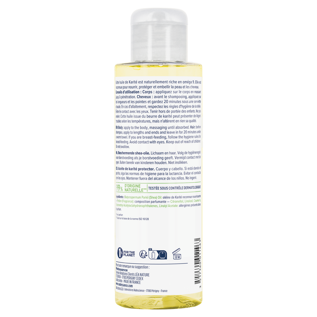 Natessance Aceite de Karité Nutritivo 100ml - NATESSANCE - cosmética