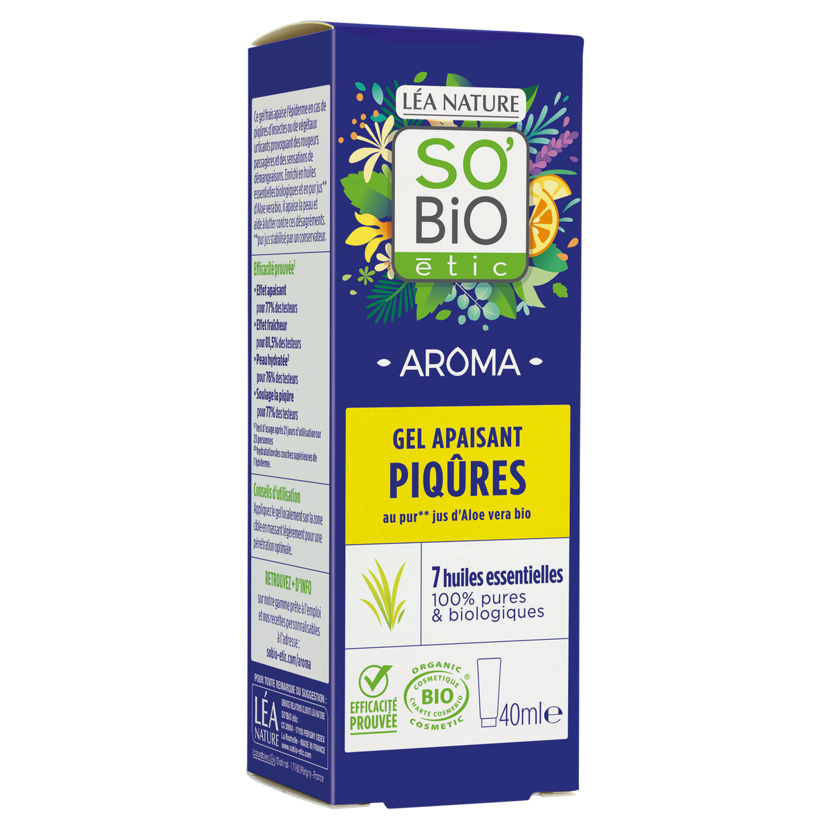 SO'BiO étic Gel Refrescante Post-Picaduras de Aloe Vera 40ml - SO'BIO ETIC - cosmética natural
