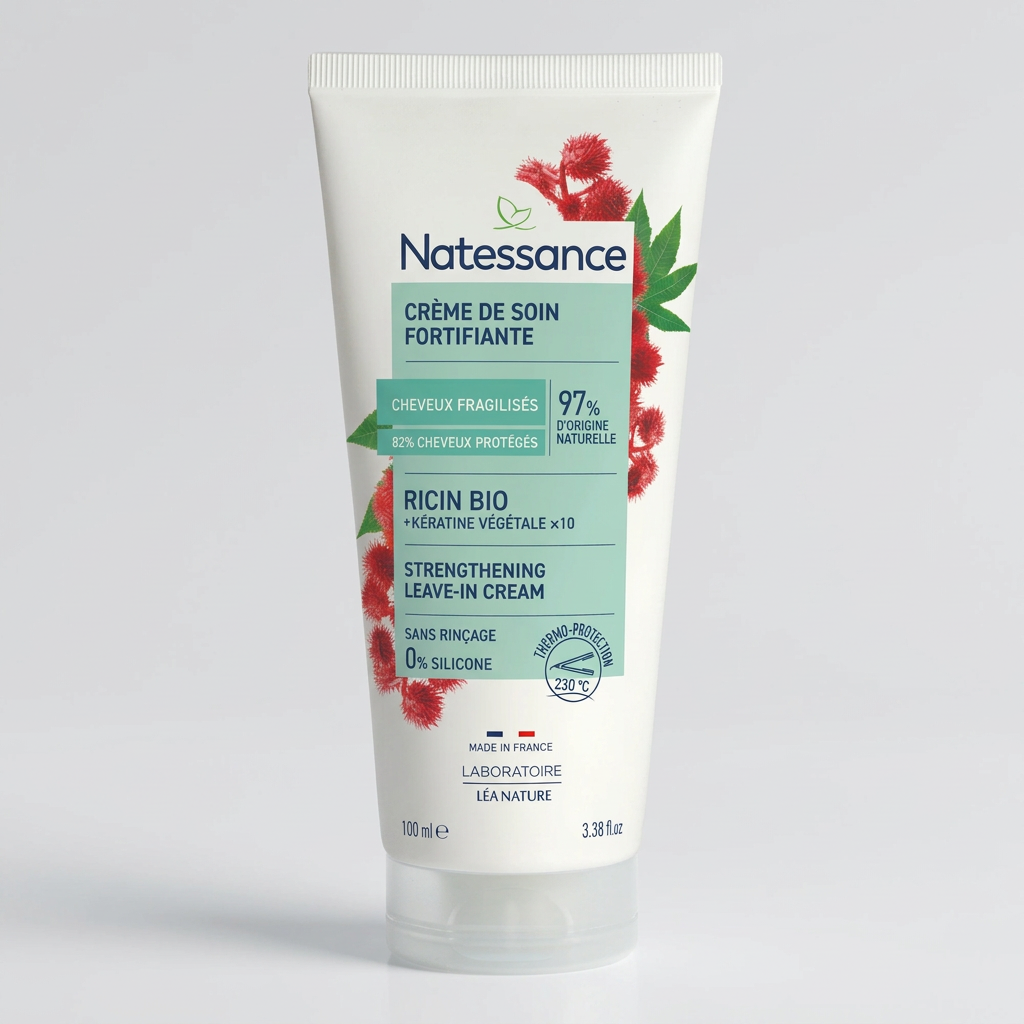 Natessance Crema Capilar de Ricino sin Aclarado 100ml - NATESSANCE - cosmética