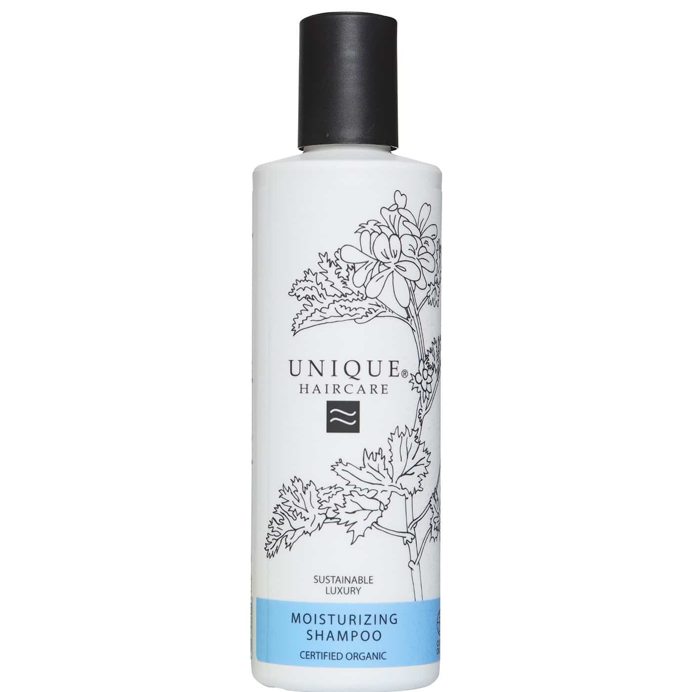 Unique Champú Hidratante Certificado Orgánico Para cabello Seco y Dañado 250ml
