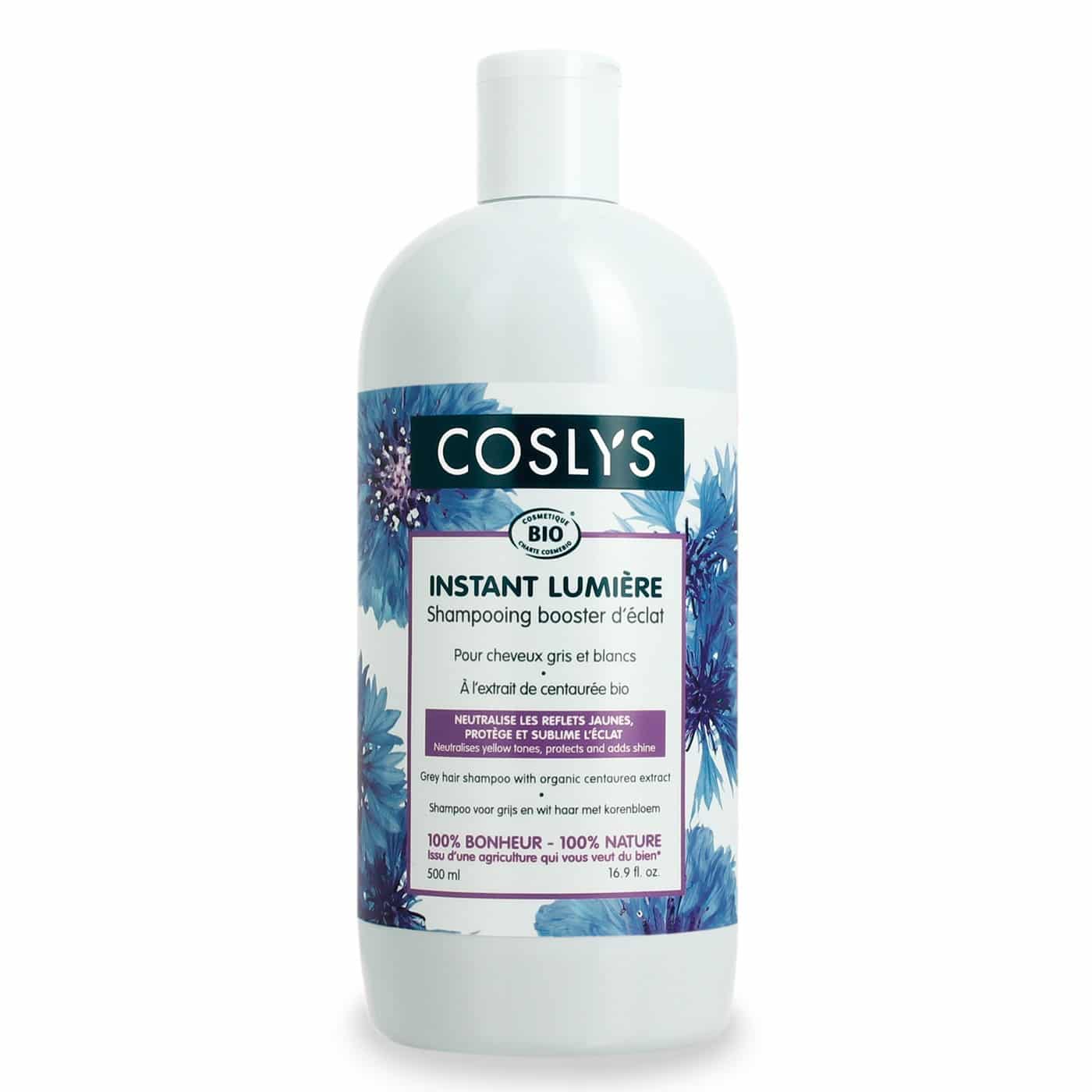 Coslys Champú para Cabello Blanco y Gris 500ml