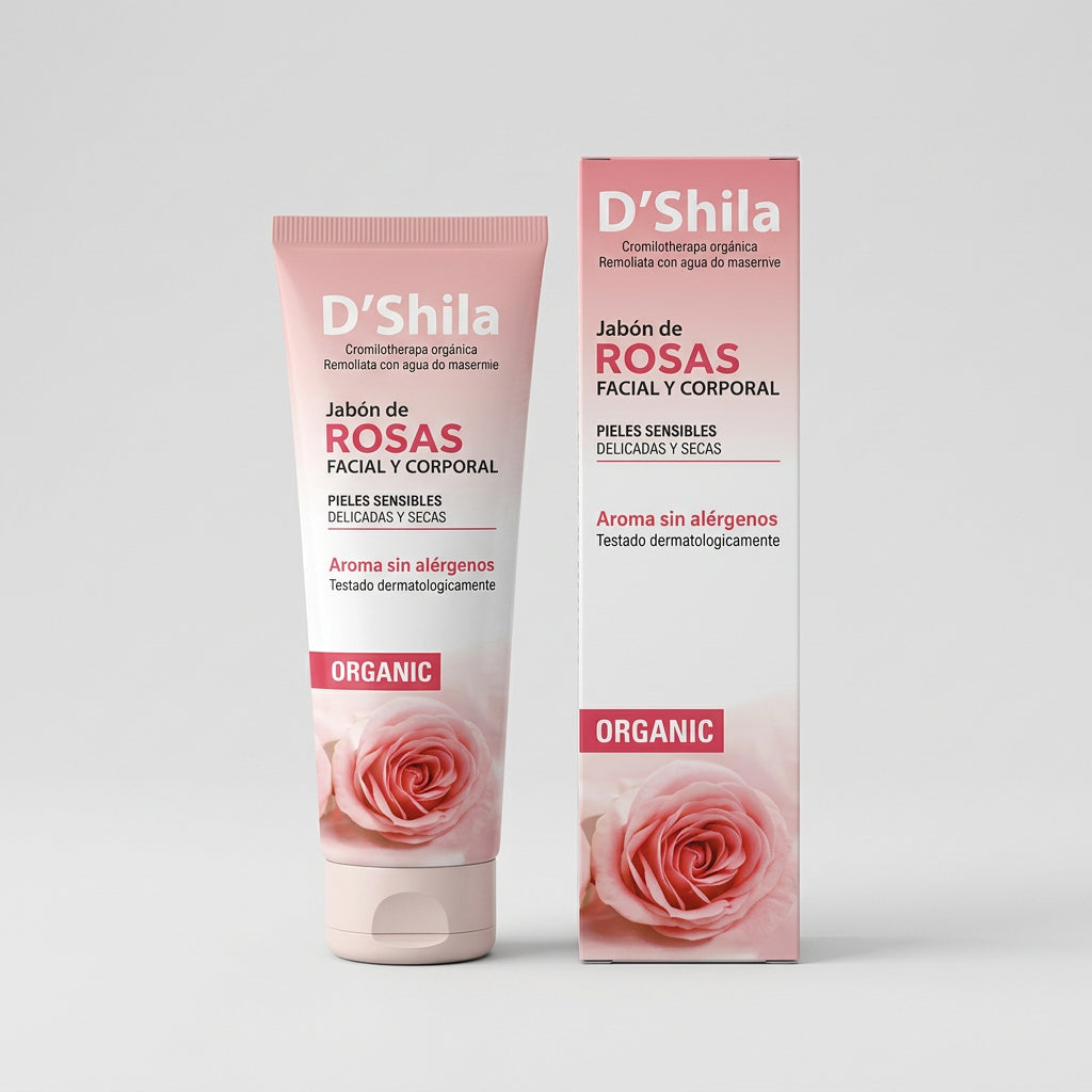 D'Shila Jabón de Rosas Facial y Corporal 250ml - DSHILA - cosmética