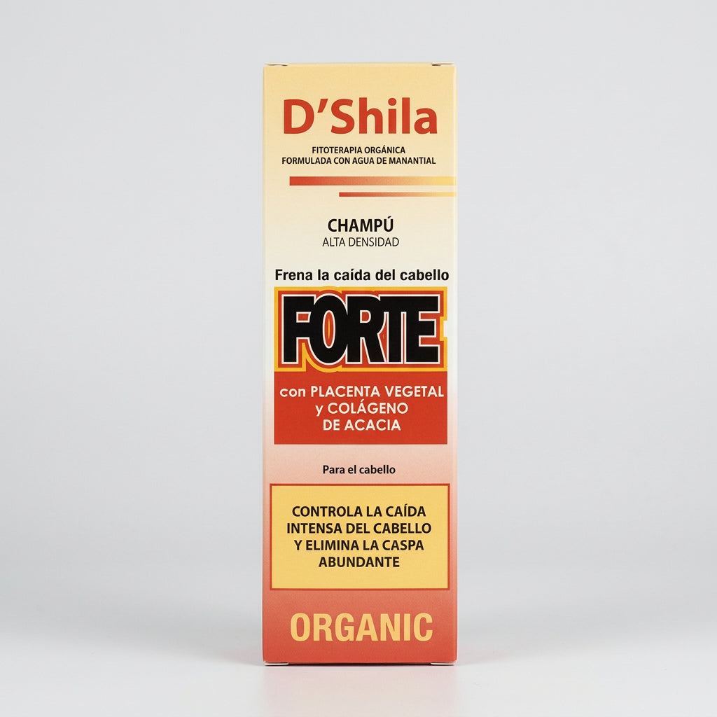 D'Shila Champú Forte con Placenta Vegetal y Colágeno 125ml - DSHILA - cosmética