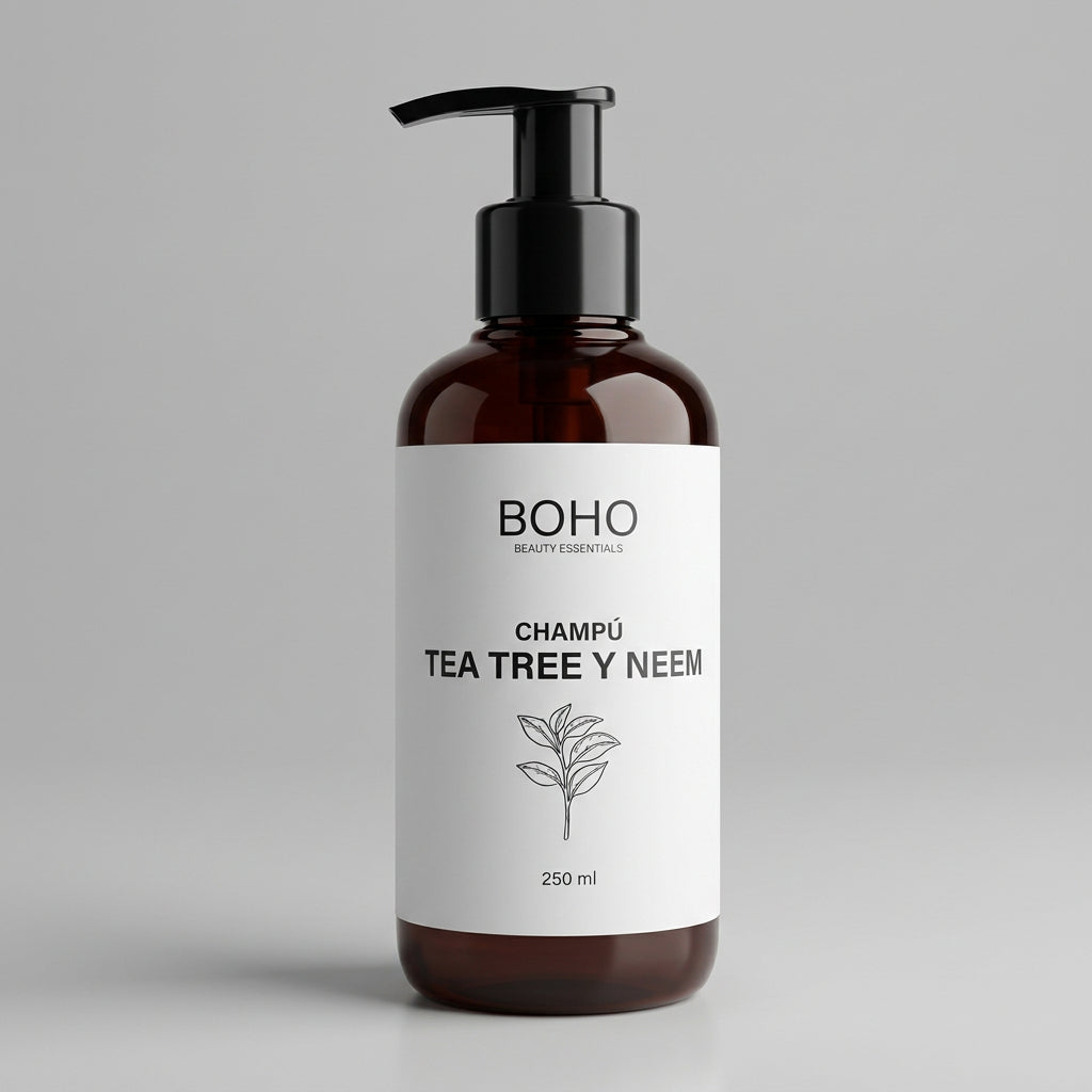 Boho Champú de Árbol del Té y Neem Bio 250ml - BOHO - cosmética natural