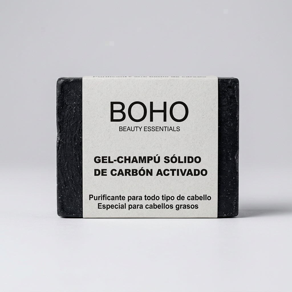 Boho Champú Sólido de Carbón Activado 55g - BOHO - cosmética natural