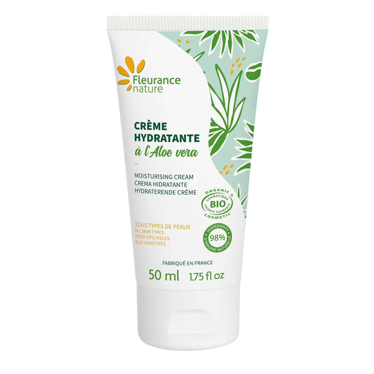 Fleurance Nature Crema Hidratante con Aloe Vera Bio 50ml - FLEURANCE NATURE - cosmética natural