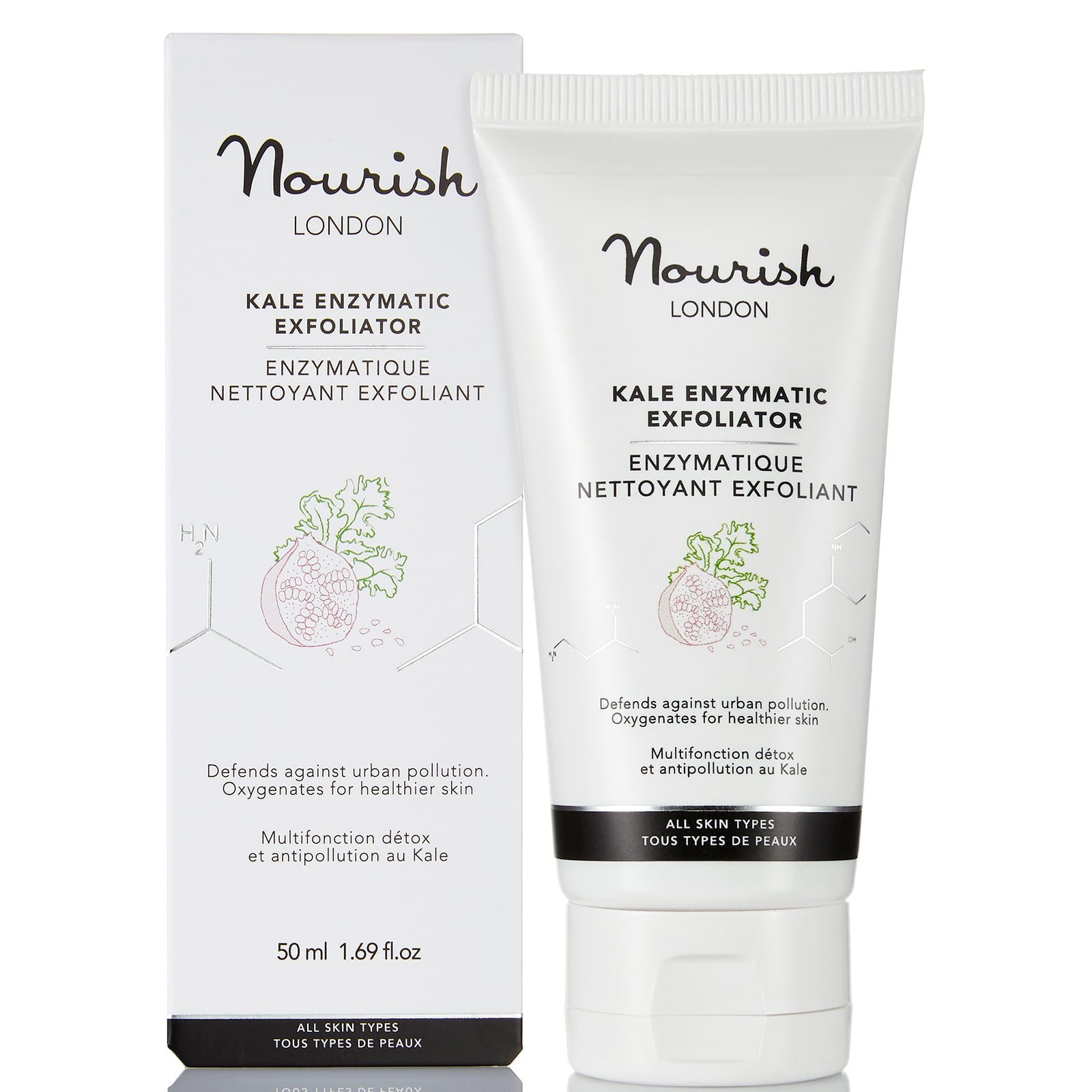 Nourish Limpiador Facial Exfoliante Enzimático Kale 50ml