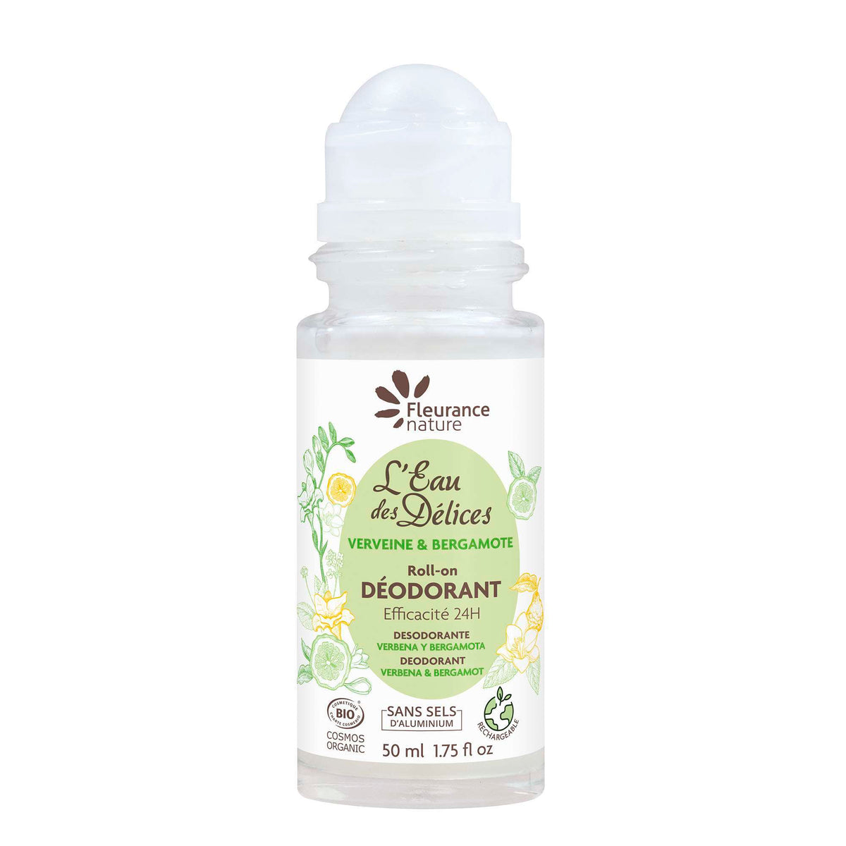 Fleurance Nature Desodorante Roll-on de Verbena y Bergamota 50ml - FLEURANCE NATURE - cosmética natural