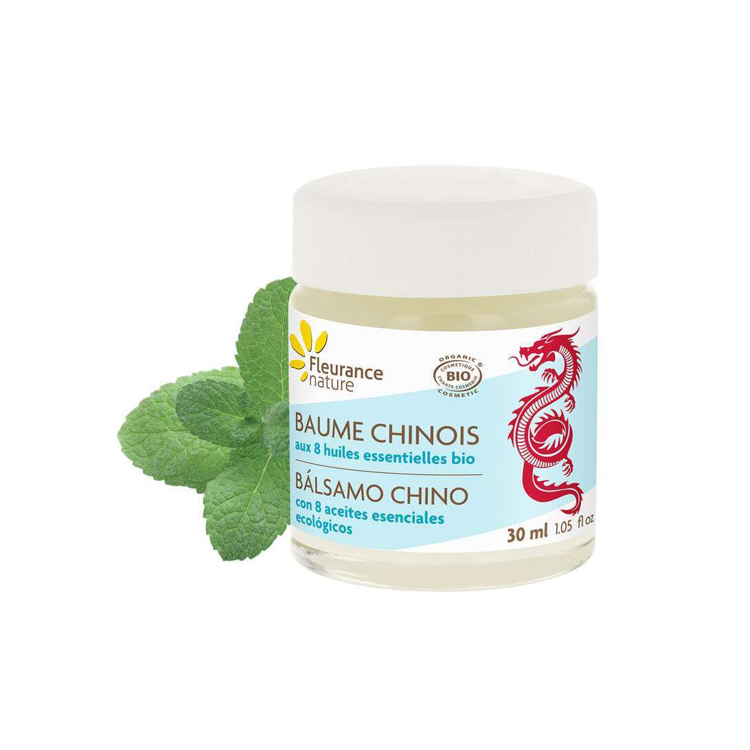 Fleurance Nature Bálsamo Chino de Masaje con 8 Aceites Esenciales 30ml - FLEURANCE NATURE - cosmética natural