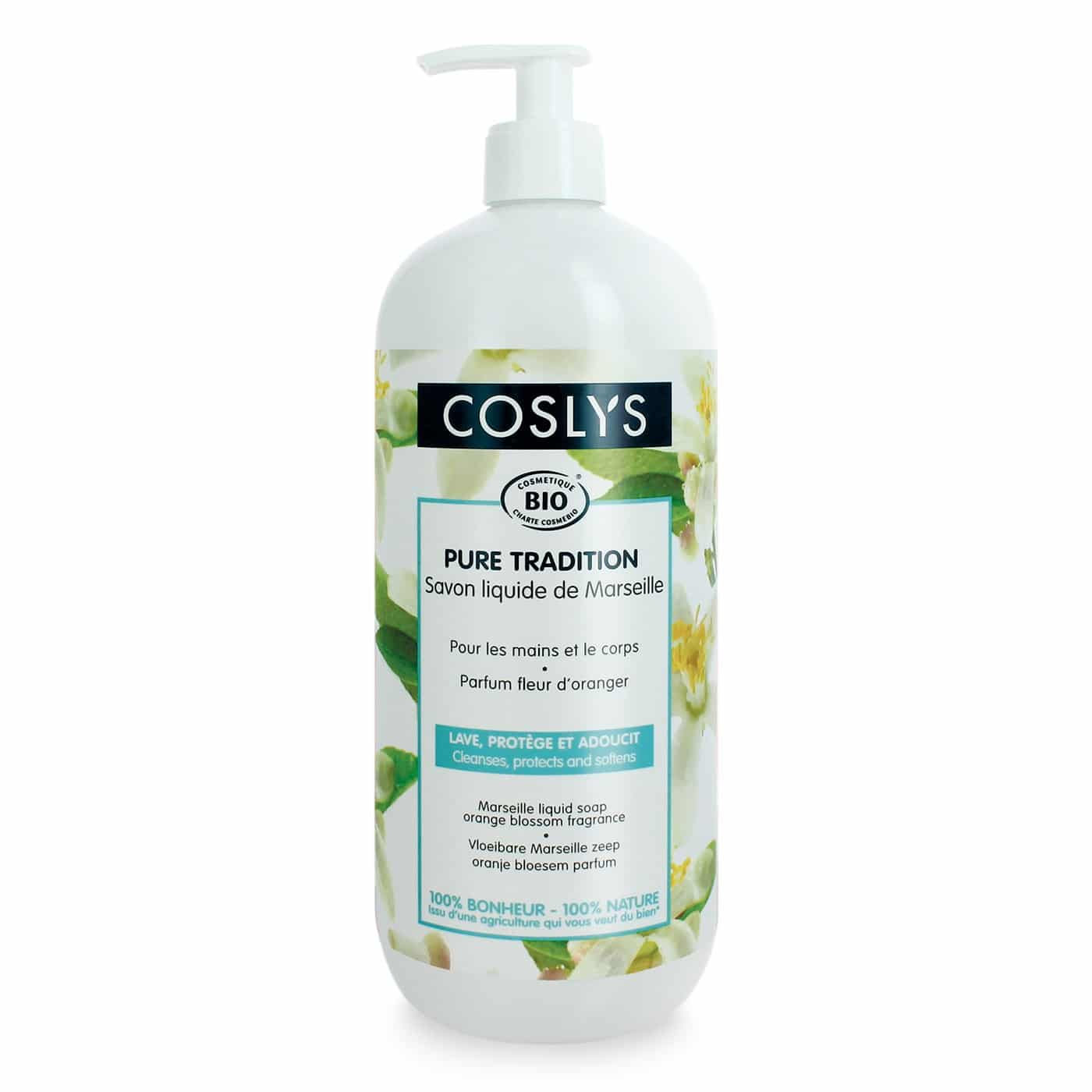 Coslys Jabón de Marsella al Aroma de Flor de Naranjo 1 litro
