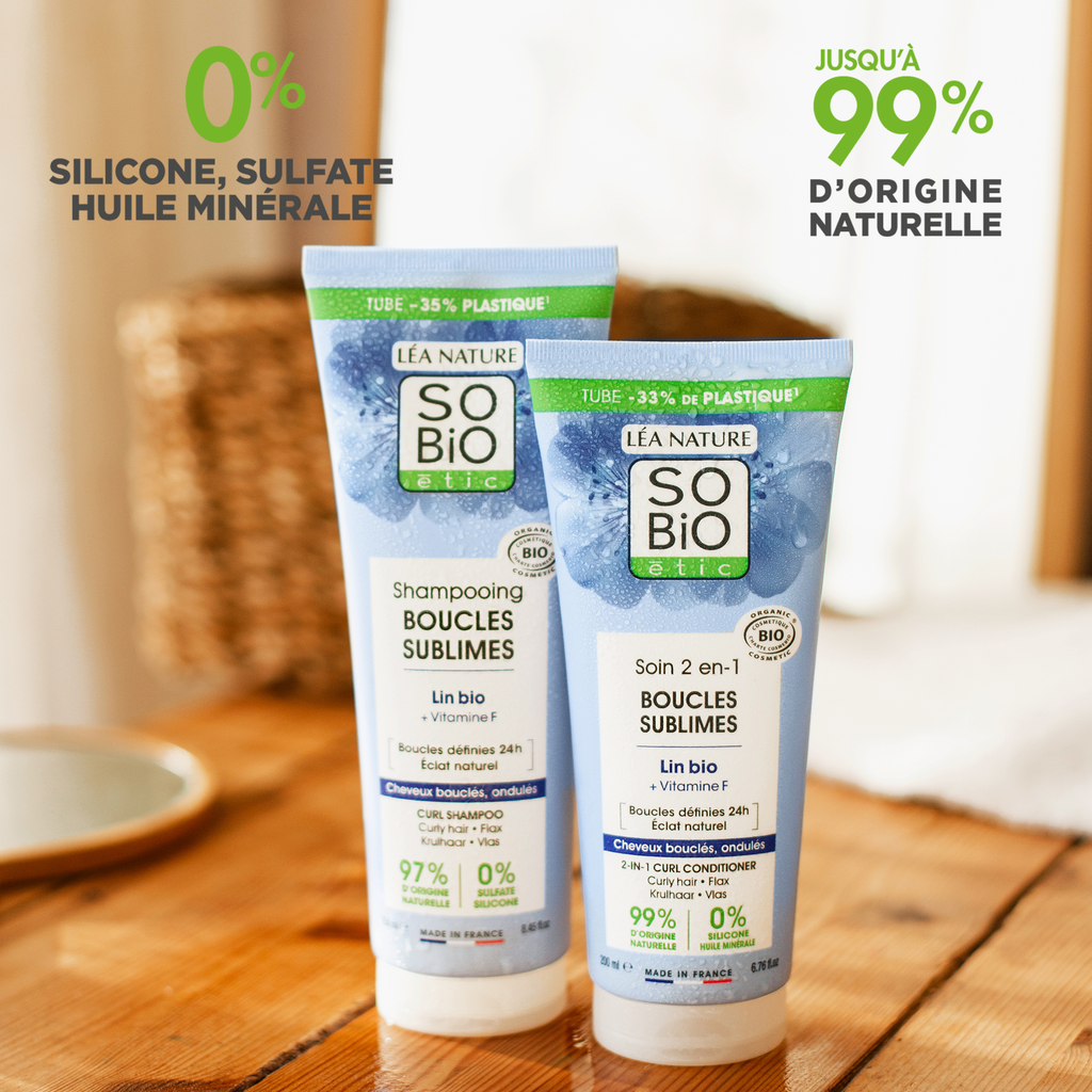 SO'BiO étic Acondicionador 2 en 1 de Lino para Cabello Rizado 200ml - SO'BIO ETIC - cosmética natural