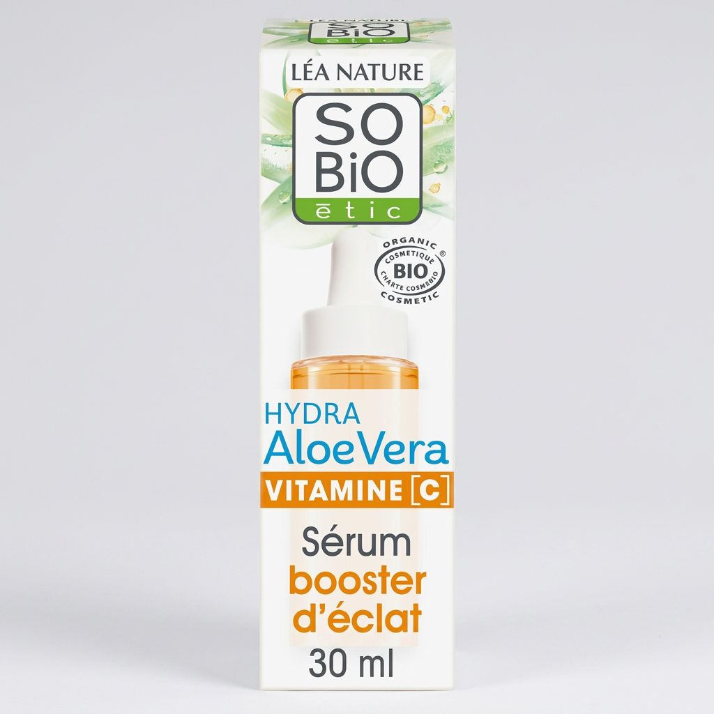 SO'BiO étic Sérum Hidratante Iluminador con Vitamina C HYDRA Aloe Vera 30ml - SO'BIO ETIC - cosmética