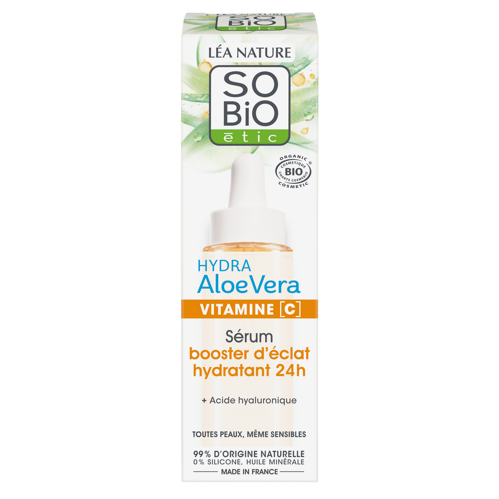 SO'BiO étic Sérum Hidratante Iluminador con Vitamina C HYDRA Aloe Vera 30ml - SO'BIO ETIC - cosmética natural