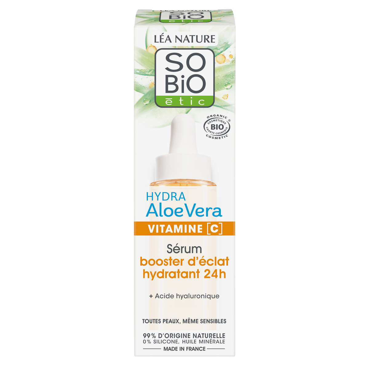 SO'BiO étic Sérum Hidratante Iluminador con Vitamina C HYDRA Aloe Vera 30ml - SO'BIO ETIC - cosmética natural