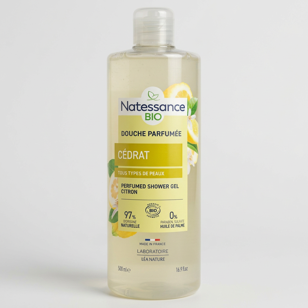 Natessance Gel de Ducha Perfumado de Cidra 500ml - NATESSANCE - cosmética