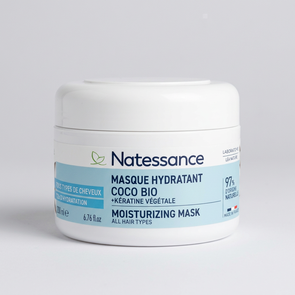 Natessance Mascarilla Hidratante de Coco 200ml - NATESSANCE - cosmética