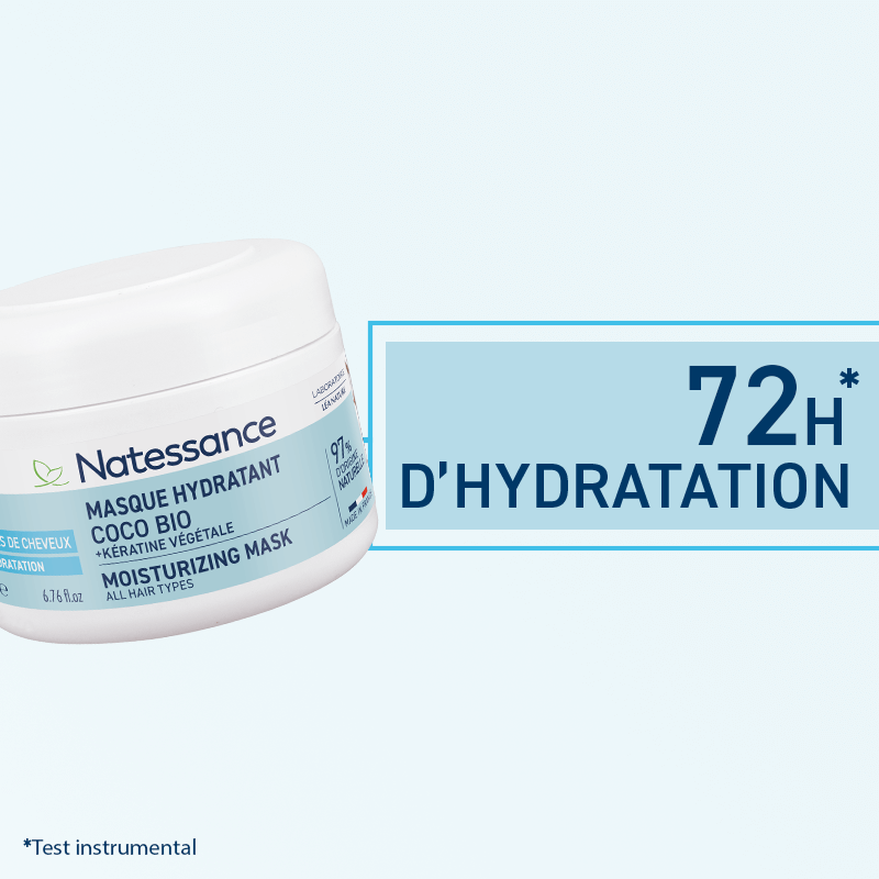 Natessance Mascarilla Hidratante de Coco 200ml - NATESSANCE - cosmética