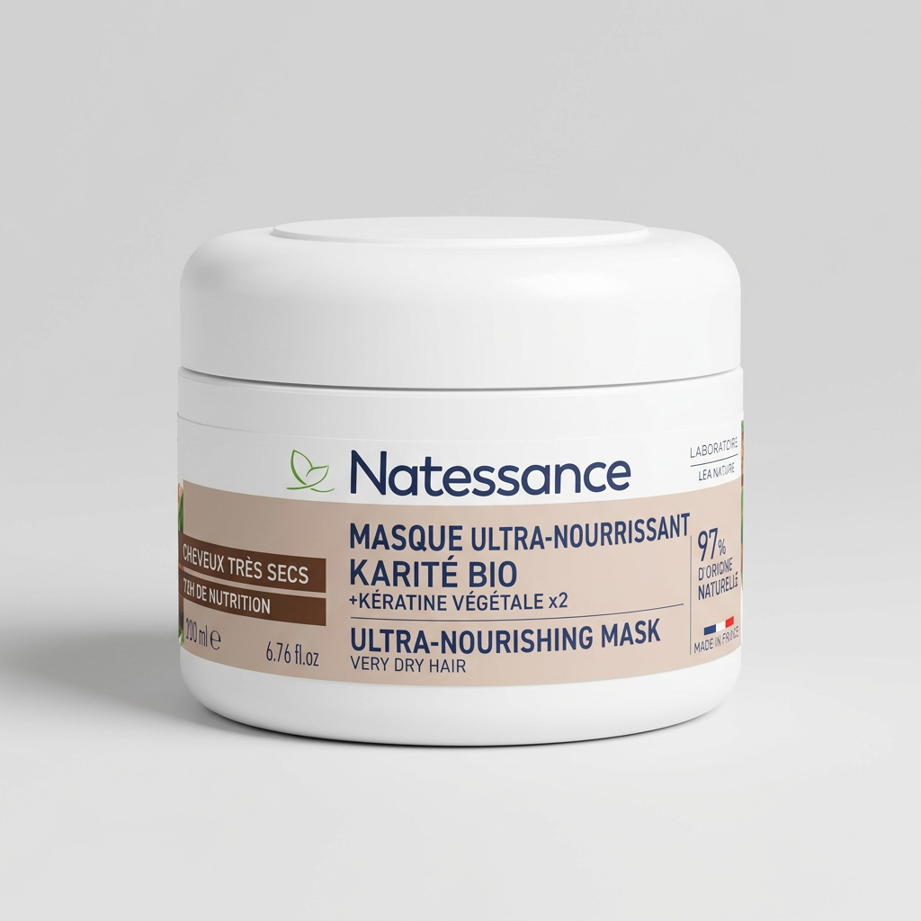 Natessance Mascarilla Ultranutritiva de Karité 200ml - NATESSANCE - cosmética