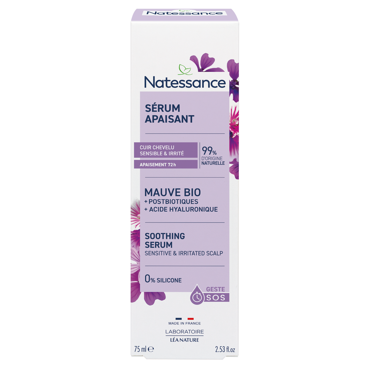Natessance Sérum de Malva para Cuero Cabelludo Sensible 75ml - NATESSANCE - cosmética