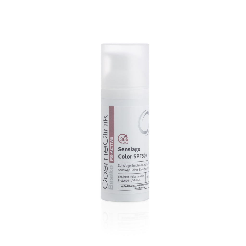 Basiko Sensiage Color Protector Solar Facial con Color Piel Sensible 50ml - BASIKO - cosmética natural
