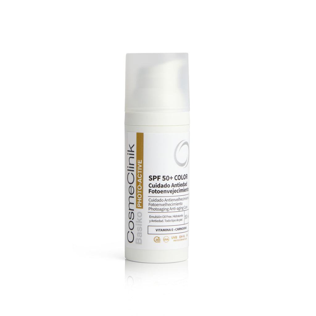 Basiko Protector Solar Facial SPF50+ Color 50ml - BASIKO - cosmética natural