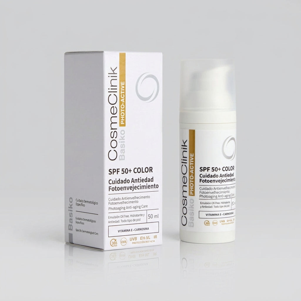 Basiko Protector Solar Facial SPF50+ Color 50ml - BASIKO - cosmética natural