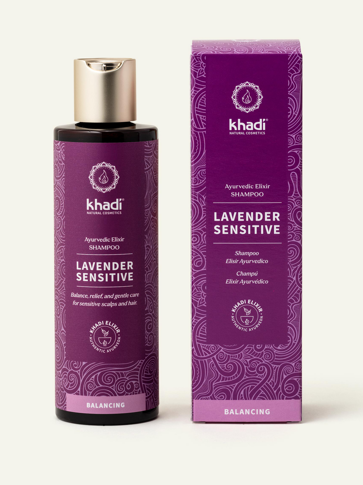 Khadi Champú de Lavanda para Cuero Cabelludo Sensible 200ml - KHADI - cosmética