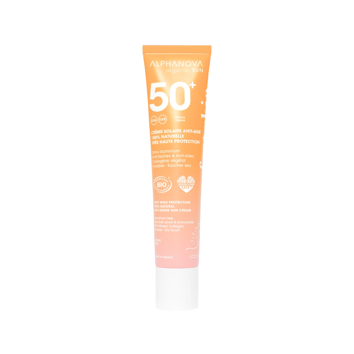 Alphanova Sun Solar Antiedad y Manchas SPF50+ Bio 40g - ALPHANOVA - cosmética