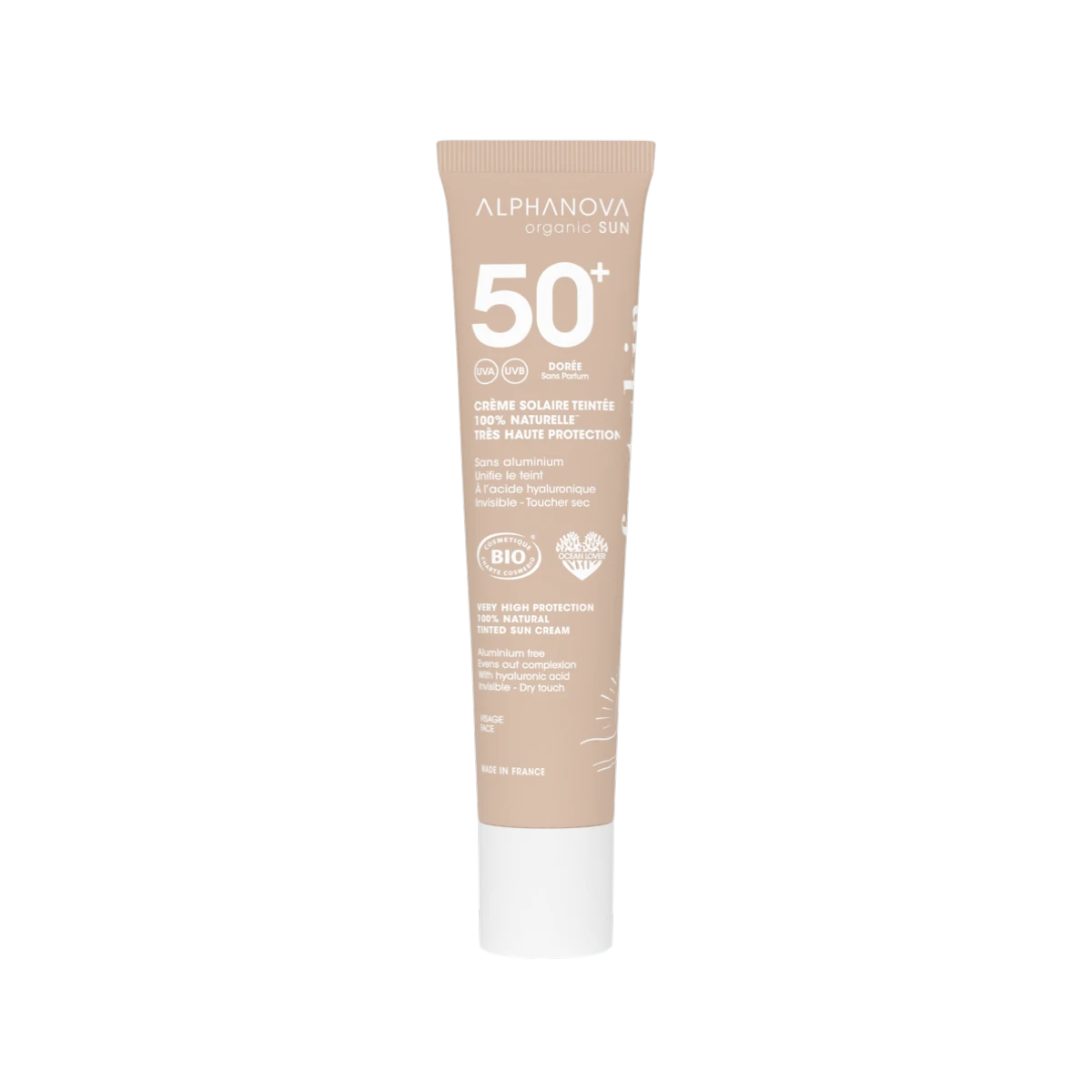 Alphanova Sun Crema Solar Color Doré SPF50+ Bio 40g - ALPHANOVA - cosmética