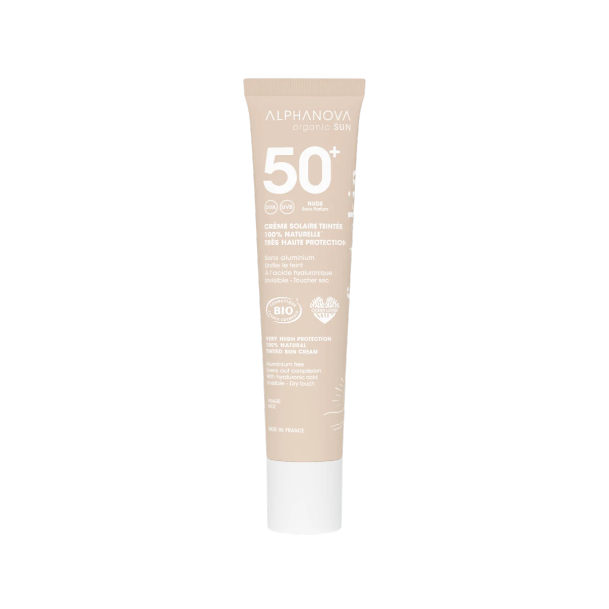 Alphanova Sun Crema Solar Color Nude SPF50+ Bio 40g - ALPHANOVA - cosmética