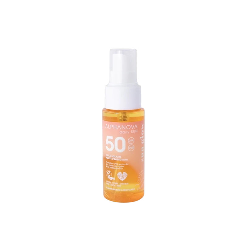 Alphanova Daily Sun Aceite Solar SPF50 Formato Viaje 50ml - ALPHANOVA - cosmética