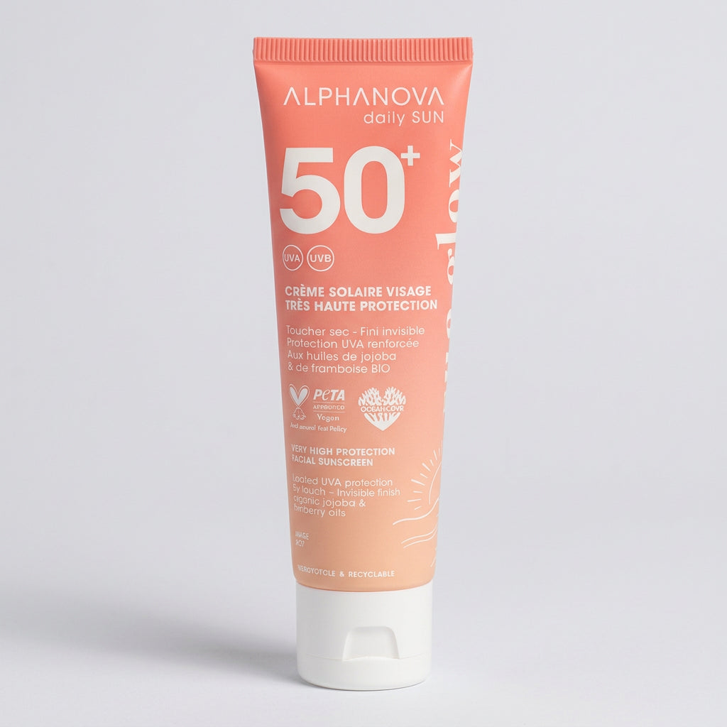 Alphanova Daily Sun Crema Solar Facial SPF50+ 50ml - ALPHANOVA - cosmética