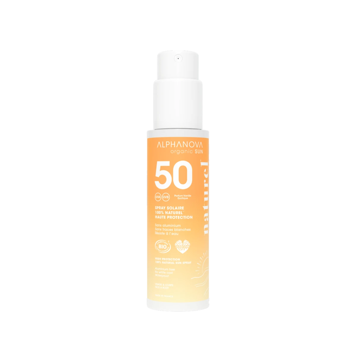 Alphanova Sun Spray Solar Adultos SPF50 Bio 100g - ALPHANOVA - cosmética