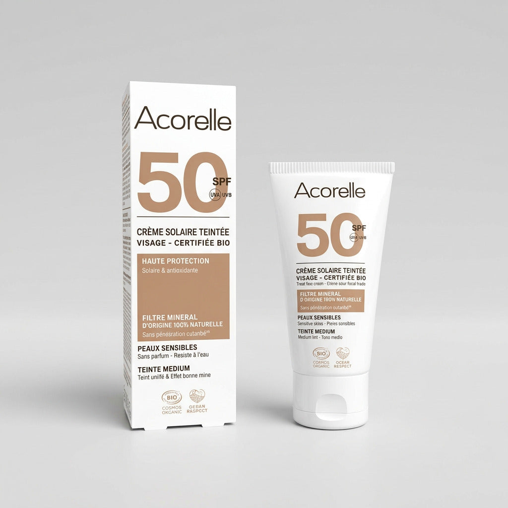 Acorelle Crema Solar Facial Color Medio SPF50 50ml