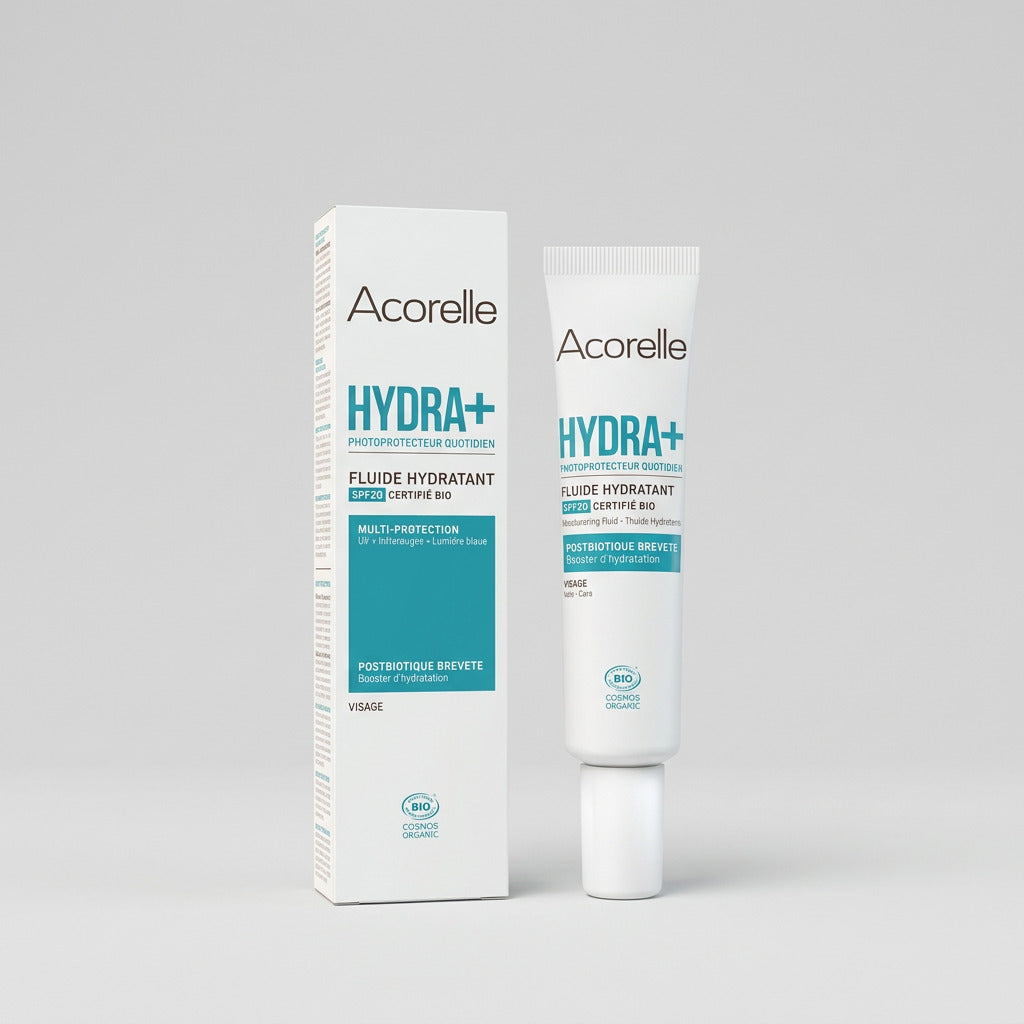 Acorelle Fluido Facial Hidratante SPF20 Hydra+ 40ml - ACORELLE - cosmética natural